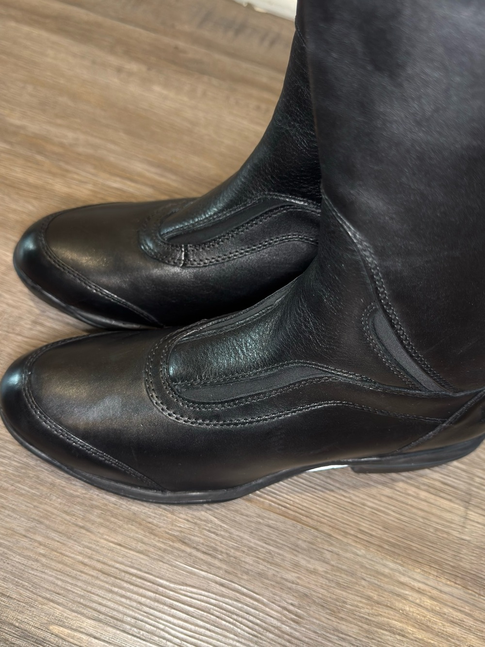 Ariat V Sport Zip Tall Black Leather Riding Boots - Picture 8 of 10